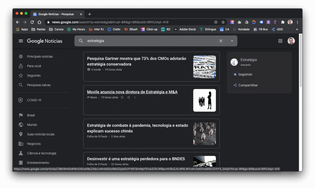 Como fazer análise da concorrência - Google Notícias