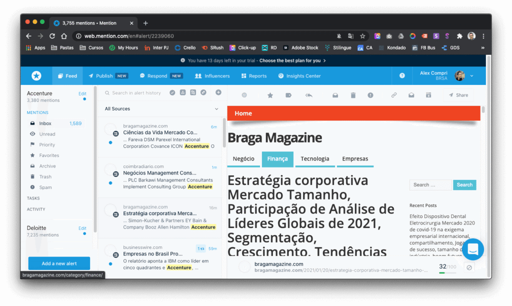 Como fazer análise da concorrência - Análise de menções na web com Mention