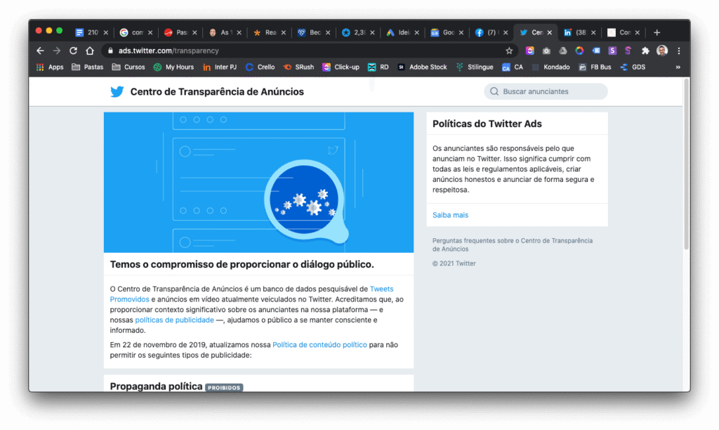 Como fazer análise da concorrência - Twitter Ads Library